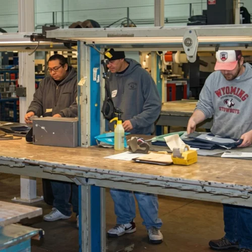 Pentagon EMS Engineers working together