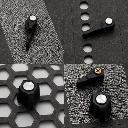 Selective wave solder pallet showing custom PCB clamps and component holddowns