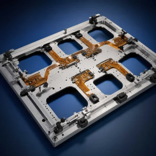 Flex Circuit Carrier for rigid-flex SMT assembly