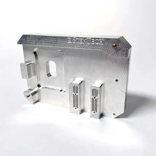 Precision Press Fit fixtures showing alignment pins and support nests
