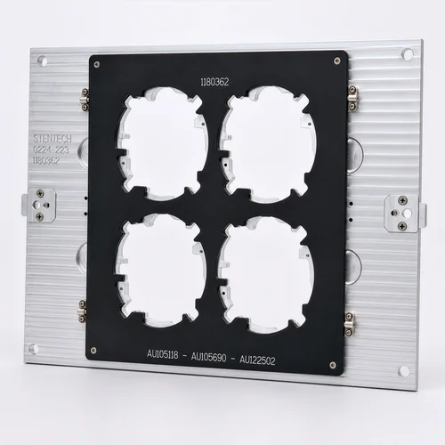 Routing Fixture supporting a PCB assembly during depanelization
