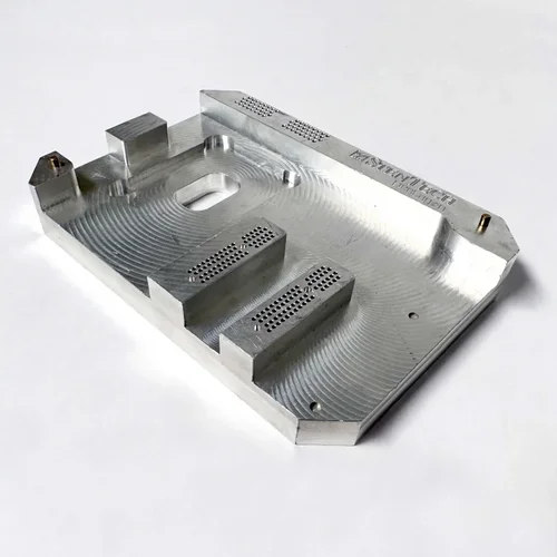 Press fit support plate with custom PCB pocket and tooling pins