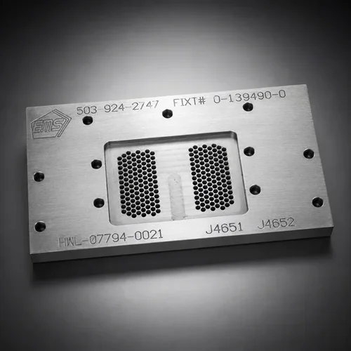 Custom metal component lead trimming plate