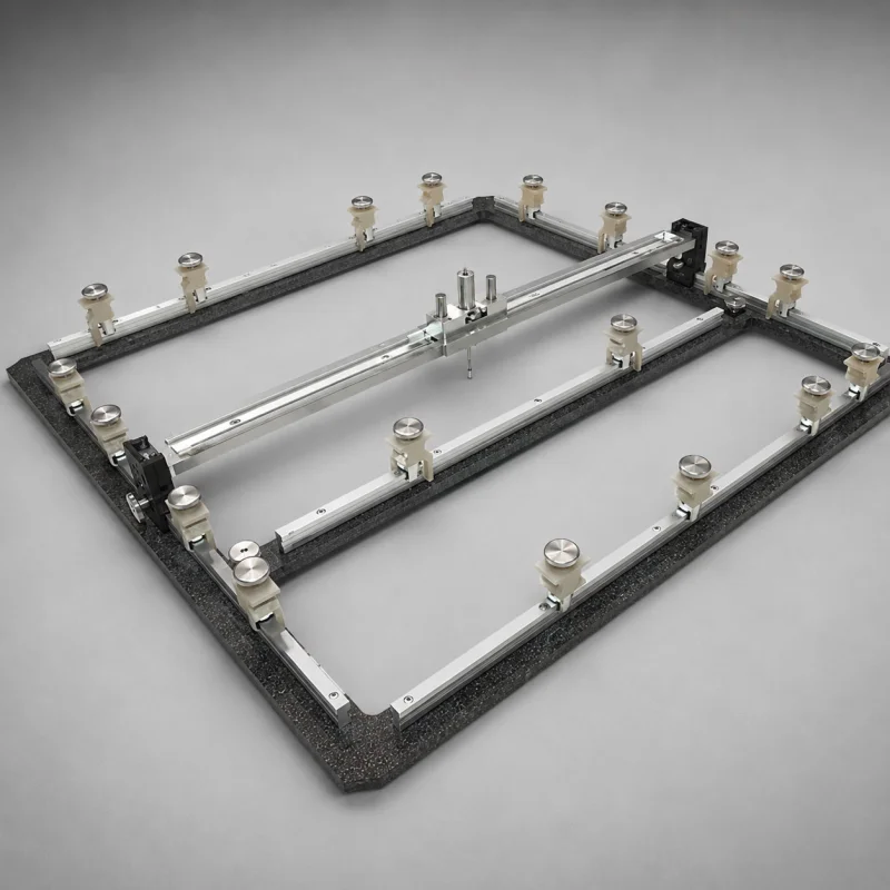 Universal Solder Pallet with adjustable tracks and locking supports