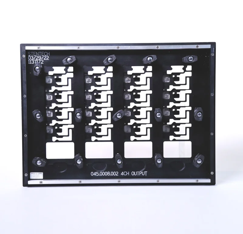 Selective Wave Solder Pallet showing custom shielding pockets